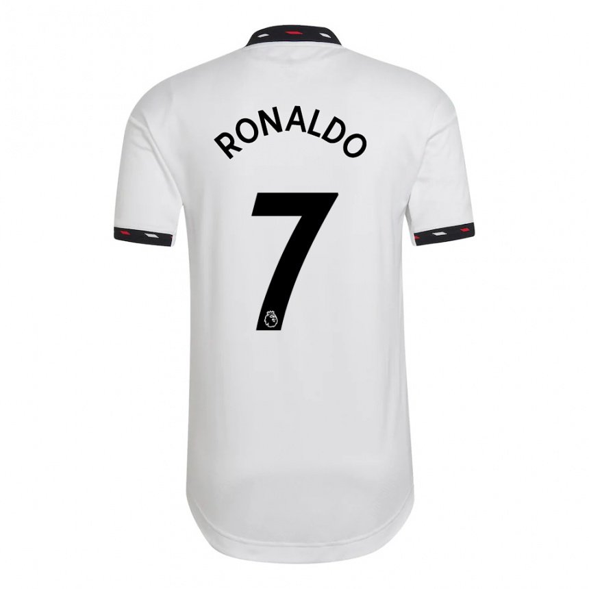 Homme Maillot Cristiano Ronaldo #7 Blanc Tenues Extérieur 2022/23 T-shirt