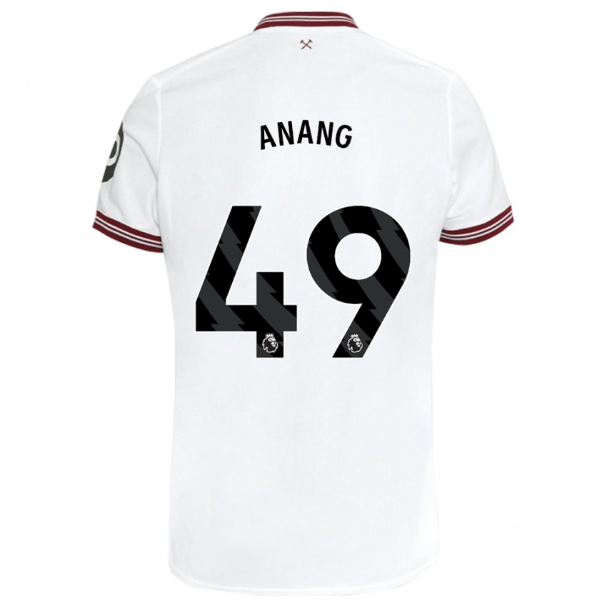 Enfant Maillot Joseph Anang #49 Blanc Tenues Extérieur 2023/24 T-Shirt