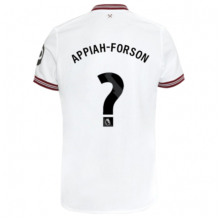Enfant Maillot Keenan Appiah-Forson #0 Blanc Tenues Extérieur 2023/24 T-Shirt