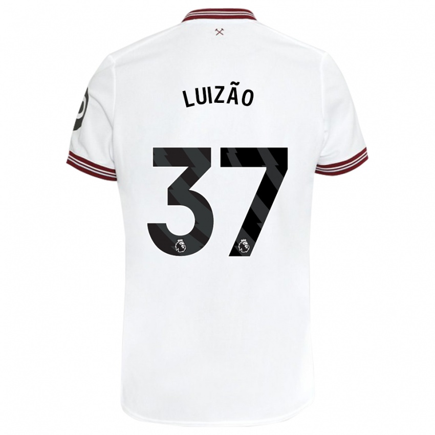 Enfant Maillot Luizão #37 Blanc Tenues Extérieur 2023/24 T-Shirt