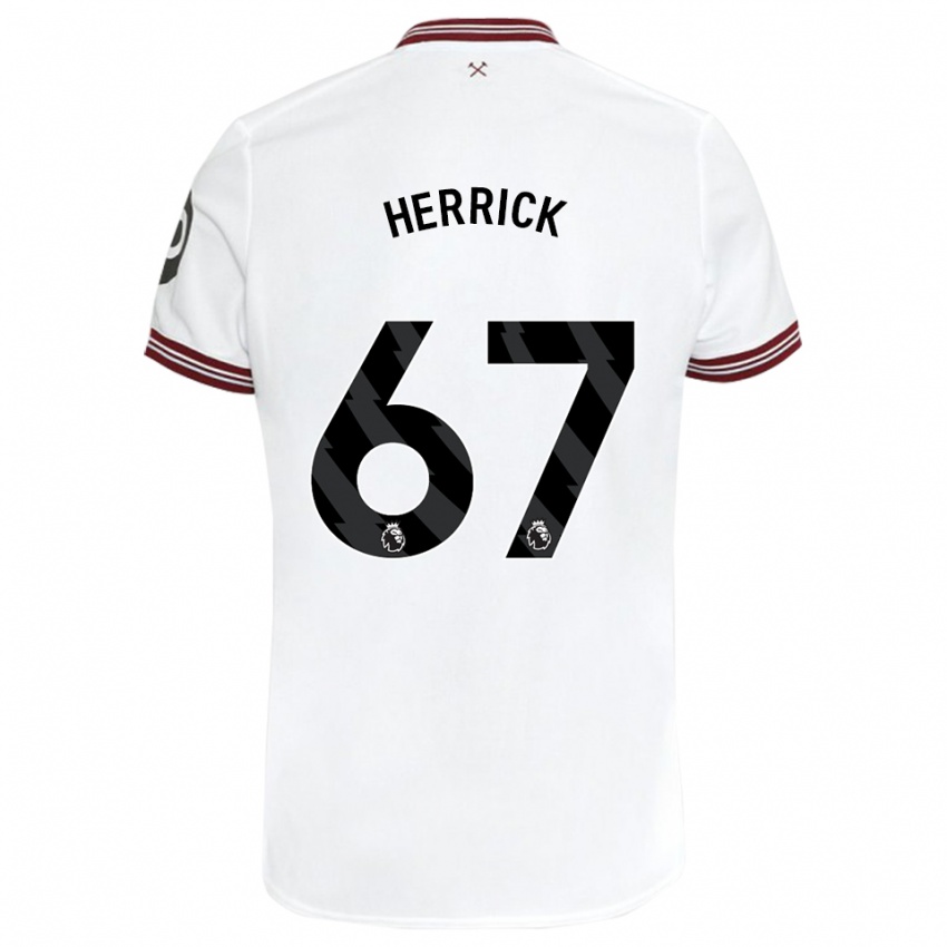 Enfant Maillot Finlay Herrick #67 Blanc Tenues Extérieur 2023/24 T-Shirt