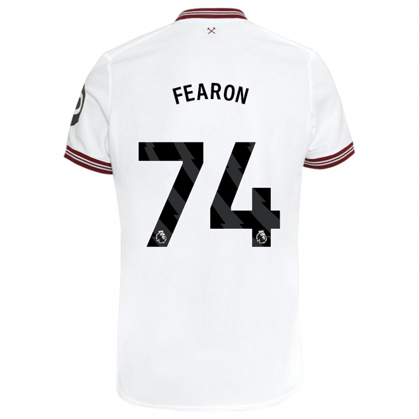 Enfant Maillot Preston Fearon #74 Blanc Tenues Extérieur 2023/24 T-Shirt