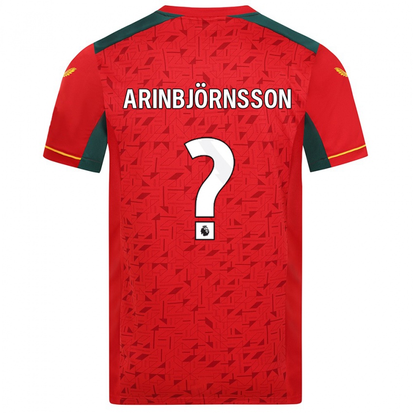 Enfant Maillot Pálmi Rafn Arinbjörnsson #0 Rouge Tenues Extérieur 2023/24 T-Shirt