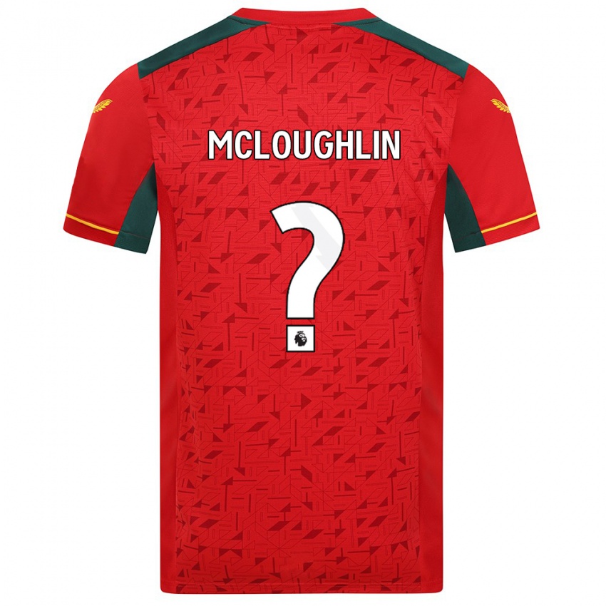 Enfant Maillot Lee Mcloughlin #0 Rouge Tenues Extérieur 2023/24 T-Shirt