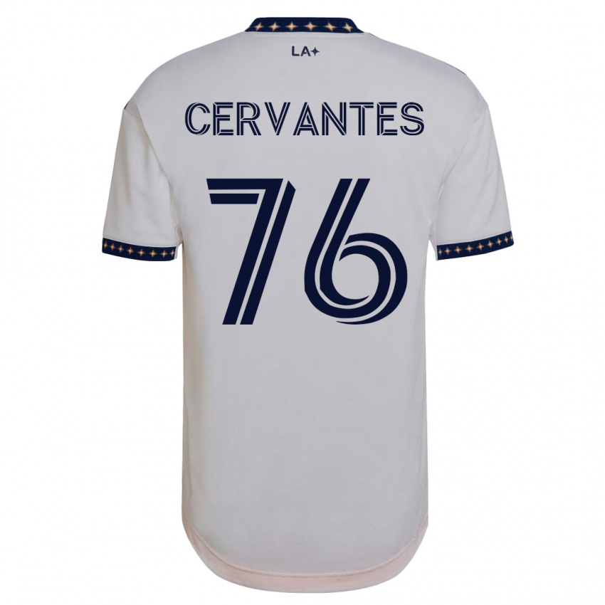 Enfant Maillot Aaron Cervantes #76 Blanc Tenues Domicile 2023/24 T-Shirt