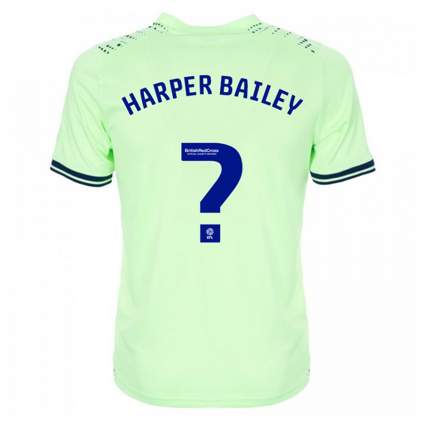 Femme Maillot Aaron Harper-Bailey #0 Marin Tenues Extérieur 2023/24 T-Shirt