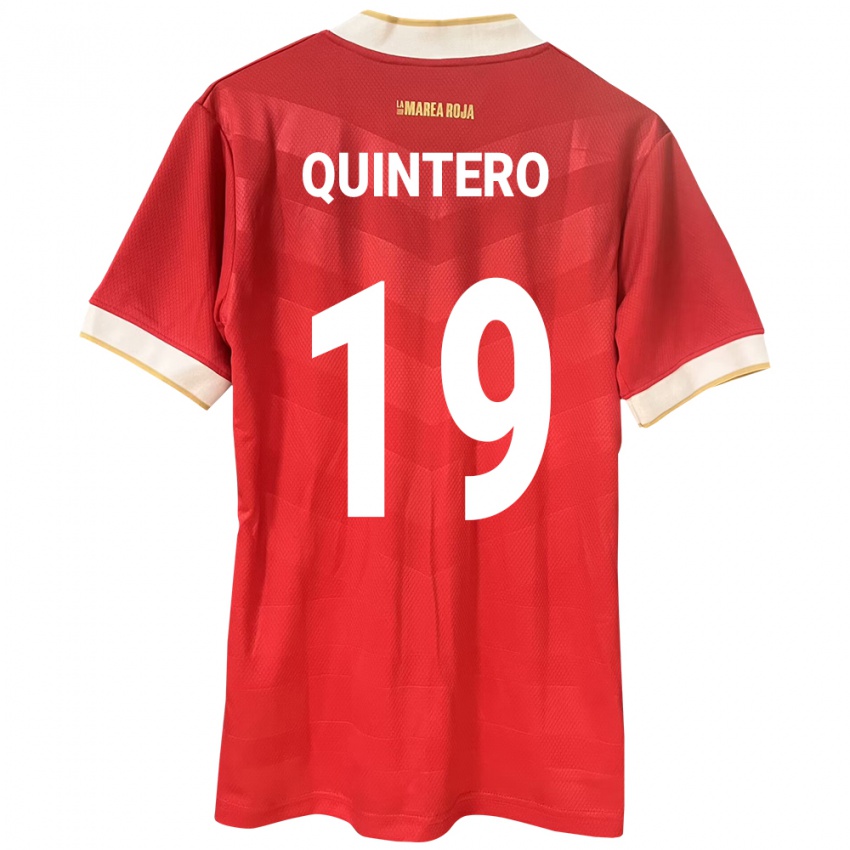 Femme Maillot Panama Alberto Quintero #19 Rouge Tenues Domicile 24-26 T-Shirt