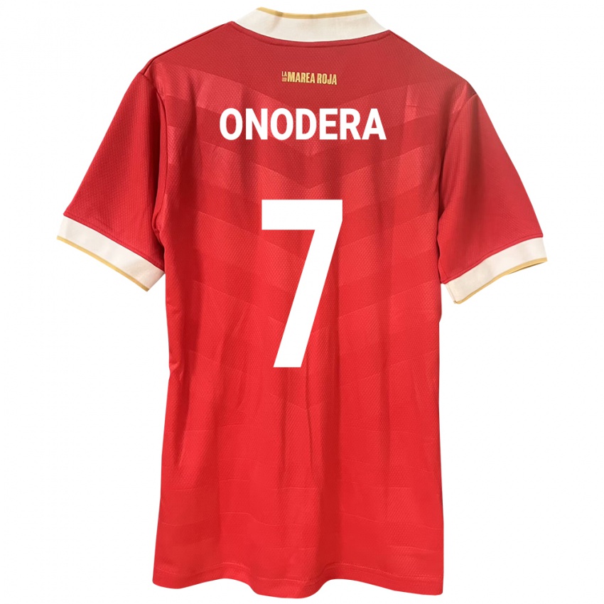 Femme Maillot Panama Alison Onodera #7 Rouge Tenues Domicile 24-26 T-Shirt
