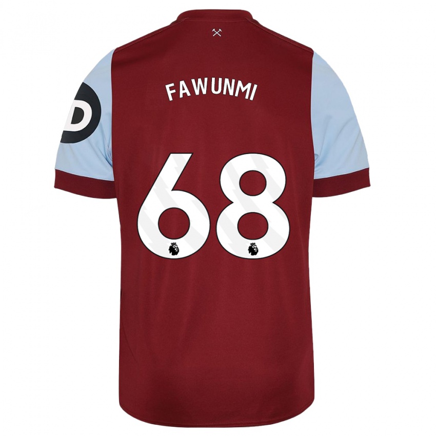 Enfant Maillot Favour Fawunmi #68 Bordeaux Tenues Domicile 2023/24 T-Shirt