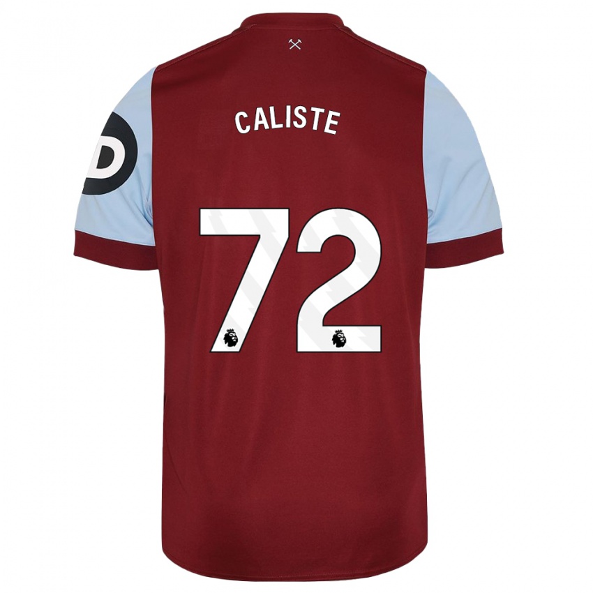 Enfant Maillot Gabriel Caliste #72 Bordeaux Tenues Domicile 2023/24 T-Shirt