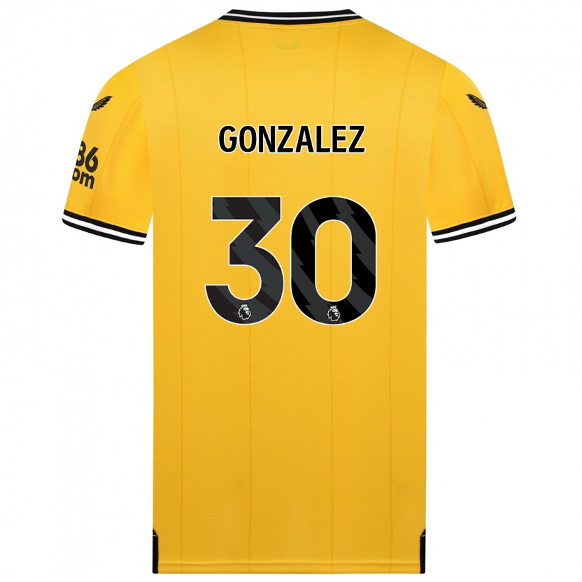 Enfant Maillot Enso González #30 Jaune Tenues Domicile 2023/24 T-Shirt