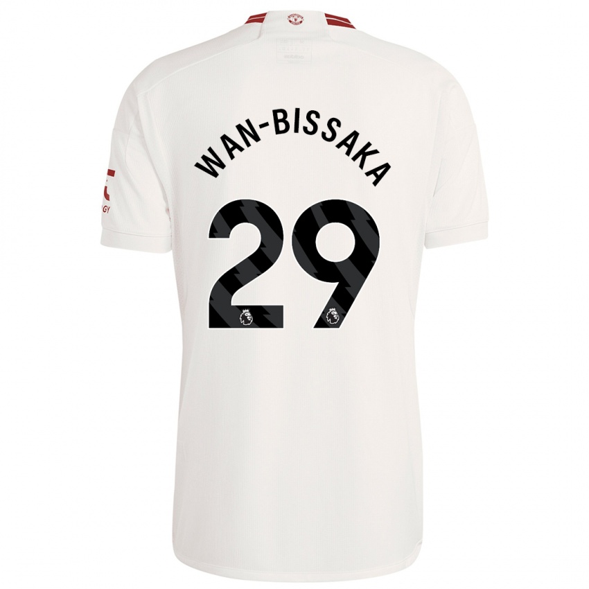 Enfant Maillot Aaron Wan-Bissaka #29 Blanc Troisieme 2023/24 T-Shirt