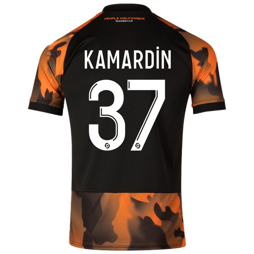 Enfant Maillot Aaron Kamardin #37 Noir Orange Troisieme 2023/24 T-Shirt