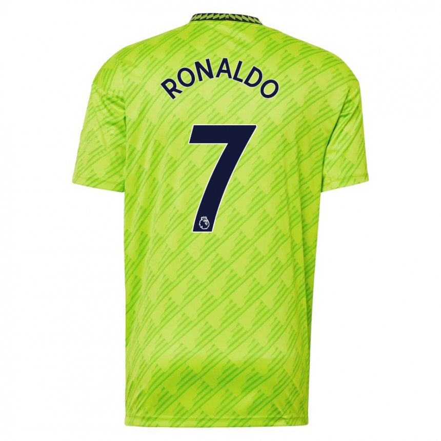 Femme Maillot Cristiano Ronaldo #7 Vert Clair Troisieme 2022/23 T-shirt