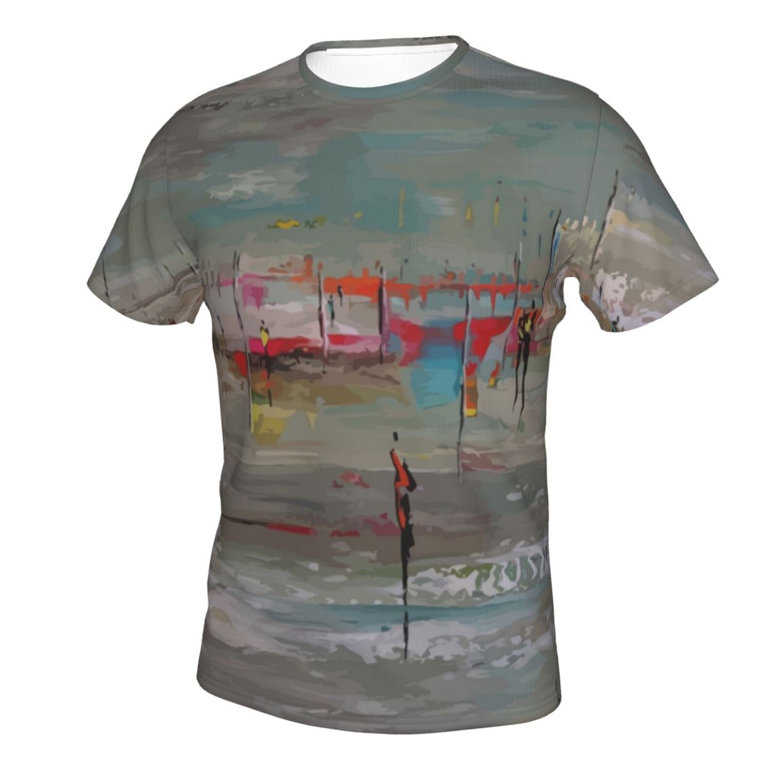 T-shirt Classique Éléments De Peinture Au Gre Des Marees