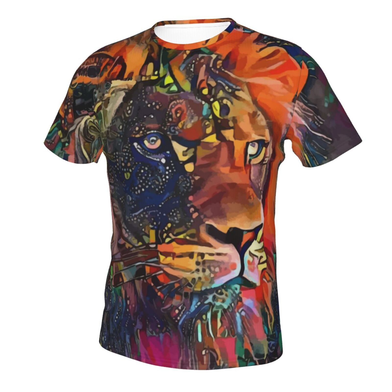 T-shirt Classique Nirkos Lion Éléments Multimédias Mixtes