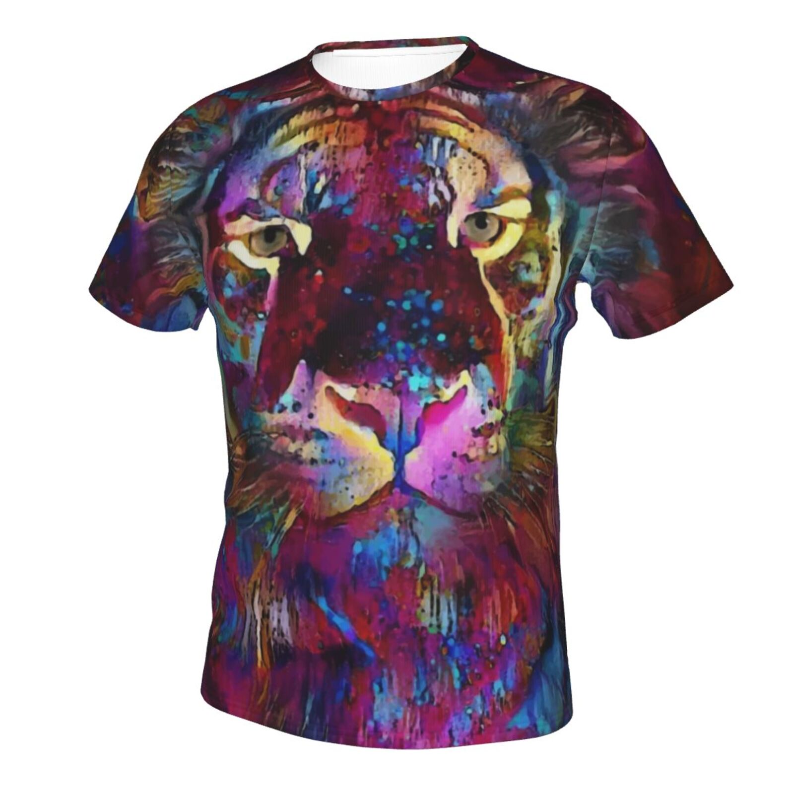 T-shirt Classique Manjy Tiger Éléments Multimédias Mixtes